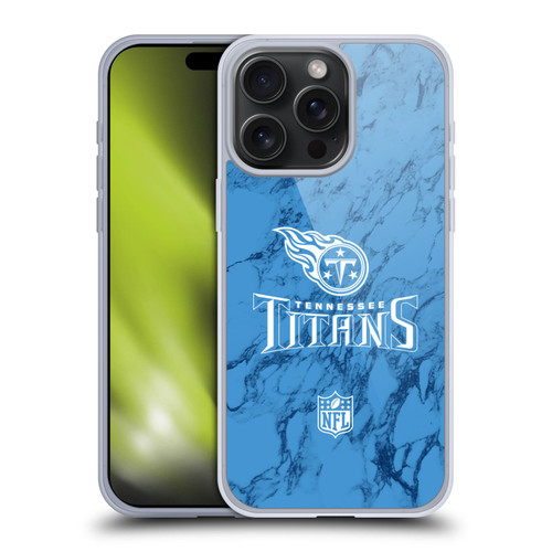 NFL Tennessee Titans Graphics Coloured Marble Soft Gel Case for Apple iPhone 15 Pro Max