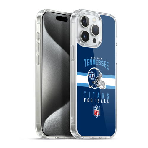 NFL Tennessee Titans Graphics Helmet Typography Soft Gel Case for Apple iPhone 15 Pro Max & MagSafe