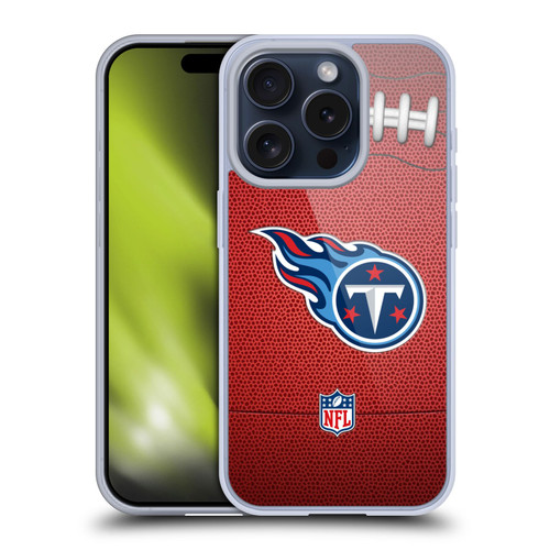 NFL Tennessee Titans Graphics Football Soft Gel Case for Apple iPhone 15 Pro