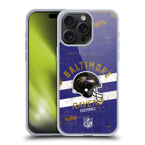 NFL Baltimore Ravens Logo Art Helmet Distressed Soft Gel Case for Apple iPhone 15 Pro Max NFL Baltimore Ravens Logo Art Helmet Distressed Soft Gel Case for Apple iPhone 15 Pro Max