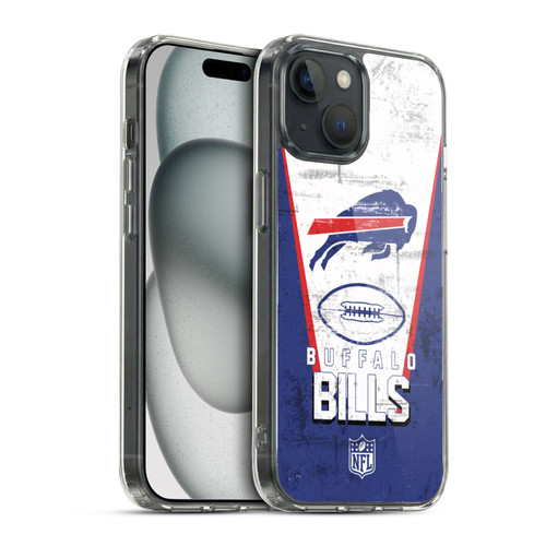 NFL Buffalo Bills Logo Art Banner Soft Gel Case for Apple iPhone 15 & MagSafe
