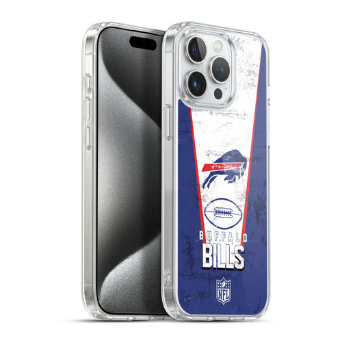 NFL Buffalo Bills Logo Art Banner Soft Gel Case for Apple iPhone 15 Pro Max & MagSafe