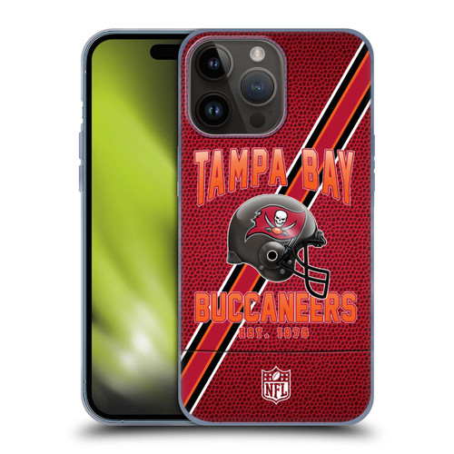 NFL Tampa Bay Buccaneers Logo Art Football Stripes Soft Gel Case for Apple iPhone 15 Pro Max
