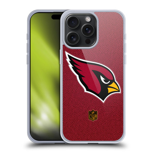 NFL Arizona Cardinals Logo Football Soft Gel Case for Apple iPhone 15 Pro Max