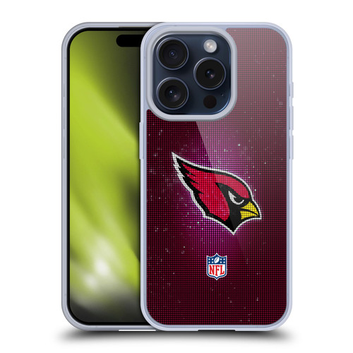 NFL Arizona Cardinals Artwork LED Soft Gel Case for Apple iPhone 15 Pro