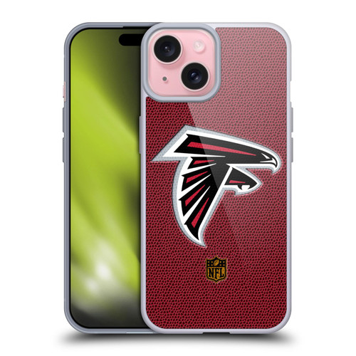 NFL Atlanta Falcons Logo Football Soft Gel Case for Apple iPhone 15