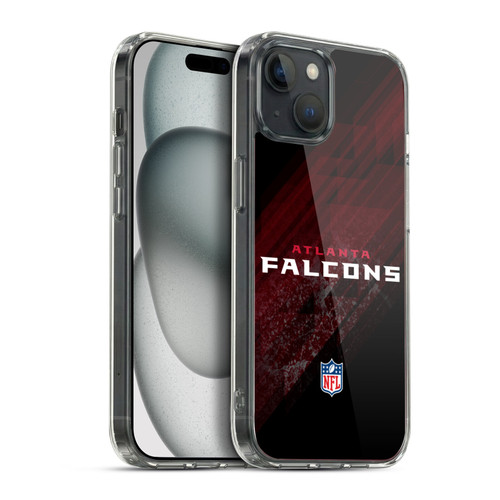 NFL Atlanta Falcons Logo Blur Soft Gel Case for Apple iPhone 15 Plus & MagSafe