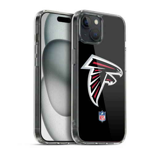 NFL Atlanta Falcons Logo Plain Soft Gel Case for Apple iPhone 15 Plus & MagSafe