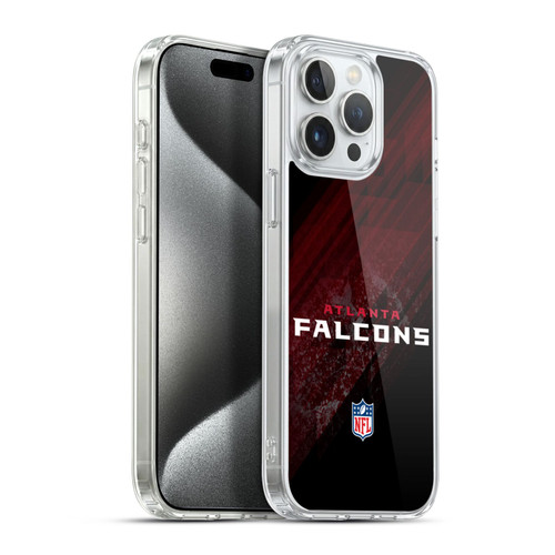 NFL Atlanta Falcons Logo Blur Soft Gel Case for Apple iPhone 15 Pro Max & MagSafe