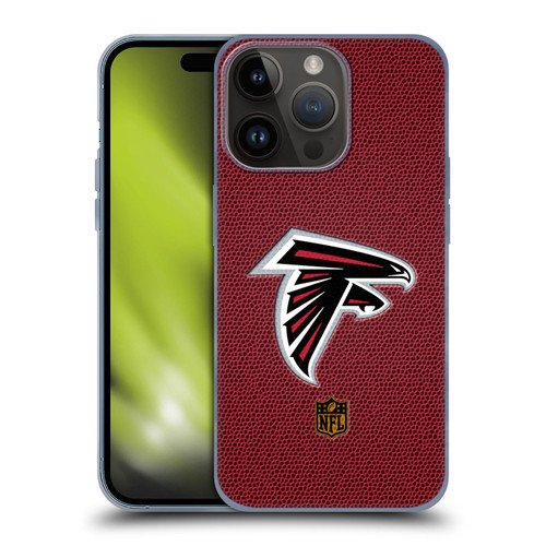 NFL Atlanta Falcons Logo Football Soft Gel Case for Apple iPhone 15 Pro
