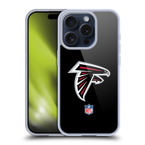 NFL Atlanta Falcons Logo Plain Soft Gel Case for Apple iPhone 15 Pro