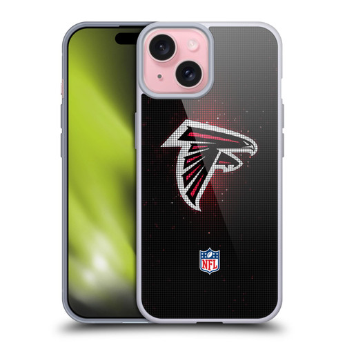 NFL Atlanta Falcons Artwork LED Soft Gel Case for Apple iPhone 15