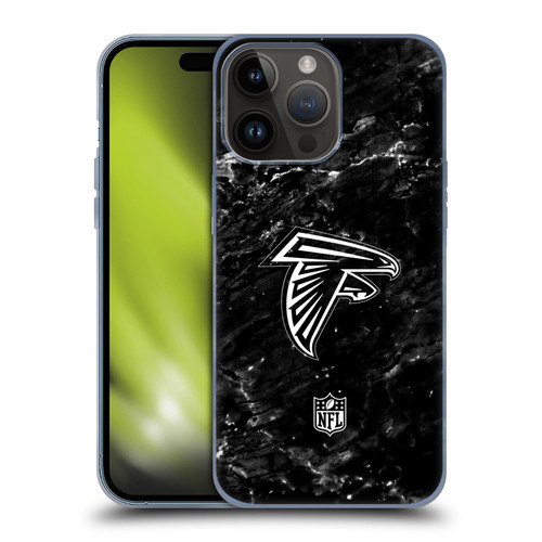 NFL Atlanta Falcons Artwork Marble Soft Gel Case for Apple iPhone 15 Pro Max
