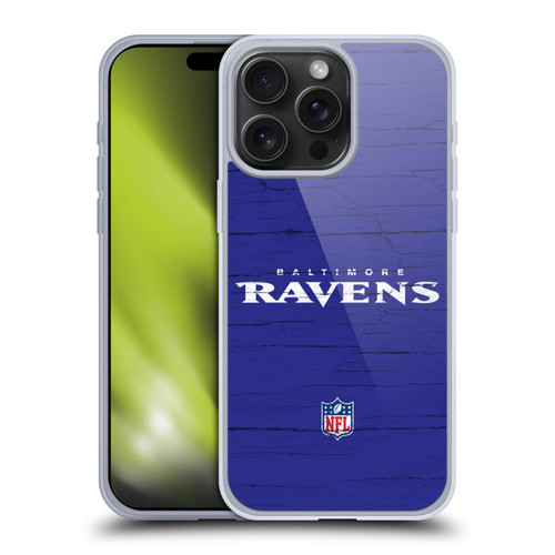 NFL Baltimore Ravens Logo Distressed Look Soft Gel Case for Apple iPhone 15 Pro Max NFL Baltimore Ravens Logo Distressed Look Soft Gel Case for Apple iPhone 15 Pro Max