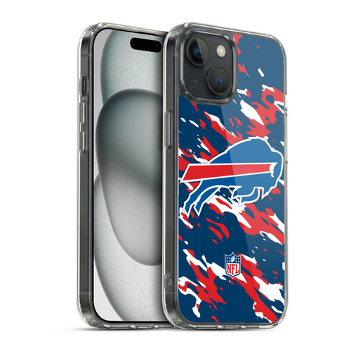 NFL Buffalo Bills Logo Camou Soft Gel Case for Apple iPhone 15