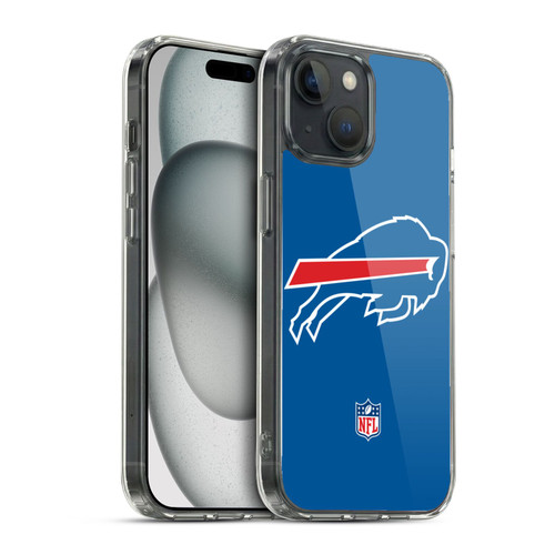 NFL Buffalo Bills Logo Plain Soft Gel Case for Apple iPhone 15