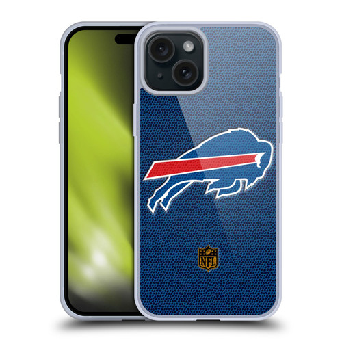 NFL Buffalo Bills Logo Football Soft Gel Case for Apple iPhone 15 Plus