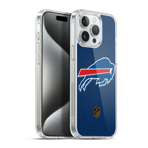 NFL Buffalo Bills Logo Football Soft Gel Case for Apple iPhone 15 Pro Max