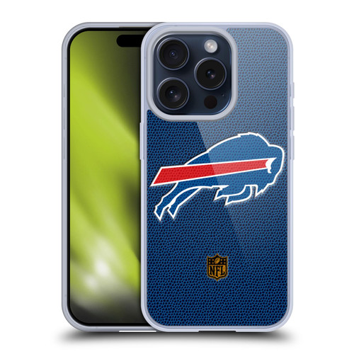 NFL Buffalo Bills Logo Football Soft Gel Case for Apple iPhone 15 Pro