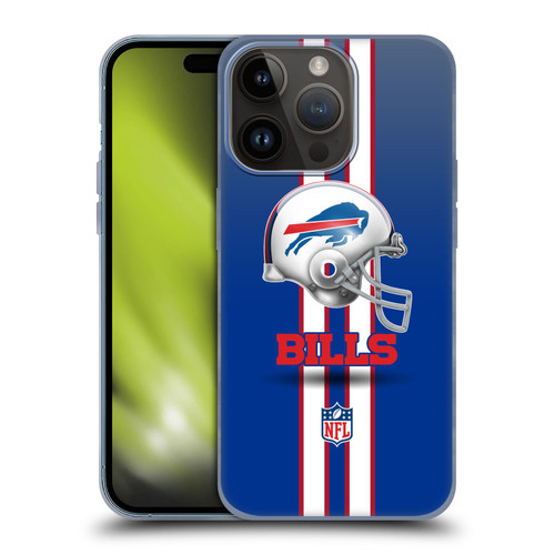 NFL Buffalo Bills Logo Helmet Soft Gel Case for Apple iPhone 15 Pro