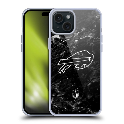 NFL Buffalo Bills Artwork Marble Soft Gel Case for Apple iPhone 15 Plus