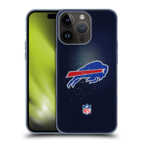 NFL Buffalo Bills Artwork LED Soft Gel Case for Apple iPhone 15 Pro