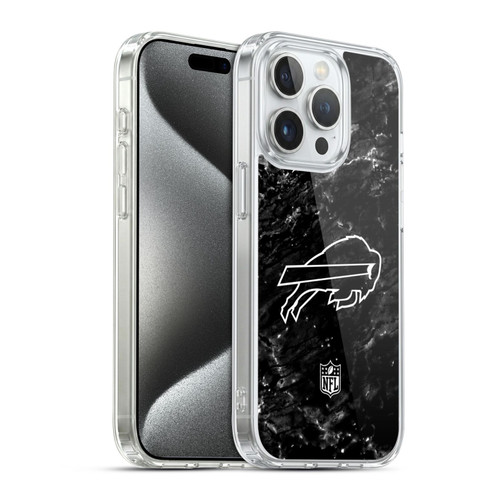 NFL Buffalo Bills Artwork Marble Soft Gel Case for Apple iPhone 15 Pro