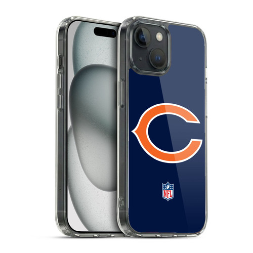 NFL Chicago Bears Logo Plain Soft Gel Case for Apple iPhone 15