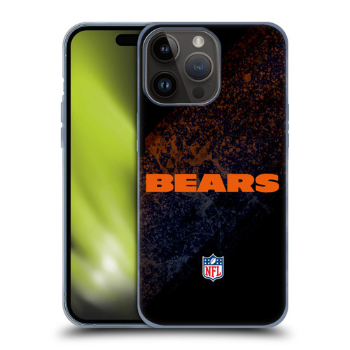NFL Chicago Bears Logo Blur Soft Gel Case for Apple iPhone 15 Pro Max