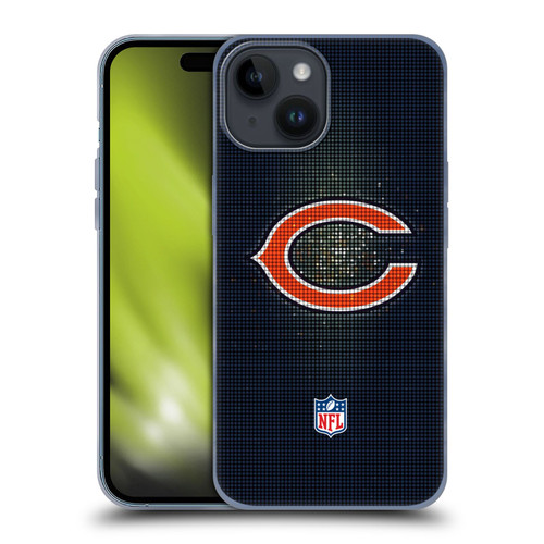 NFL Chicago Bears Artwork LED Soft Gel Case for Apple iPhone 15
