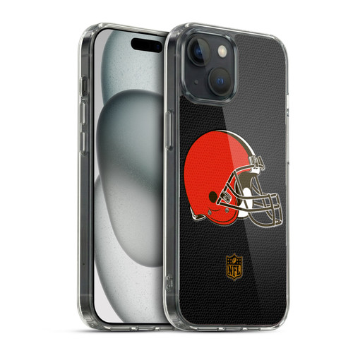 NFL Cleveland Browns Logo Football Soft Gel Case for Apple iPhone 15 & MagSafe