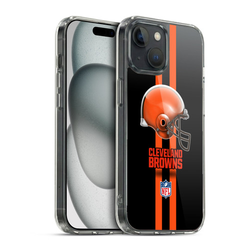 NFL Cleveland Browns Logo Helmet Soft Gel Case for Apple iPhone 15 & MagSafe