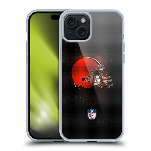 NFL Cleveland Browns Artwork LED Soft Gel Case for Apple iPhone 15 Plus