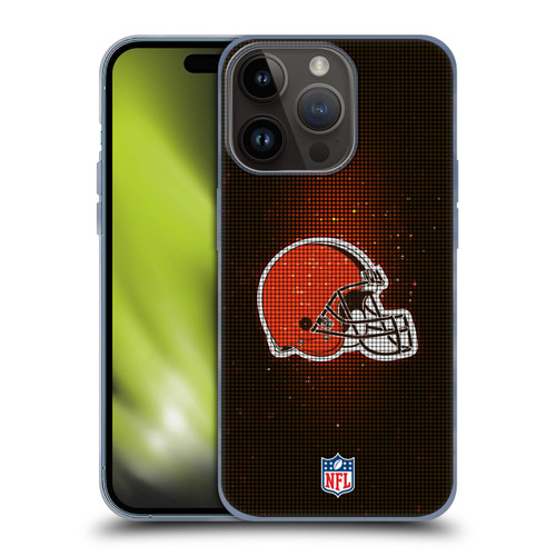 NFL Cleveland Browns Artwork LED Soft Gel Case for Apple iPhone 15 Pro