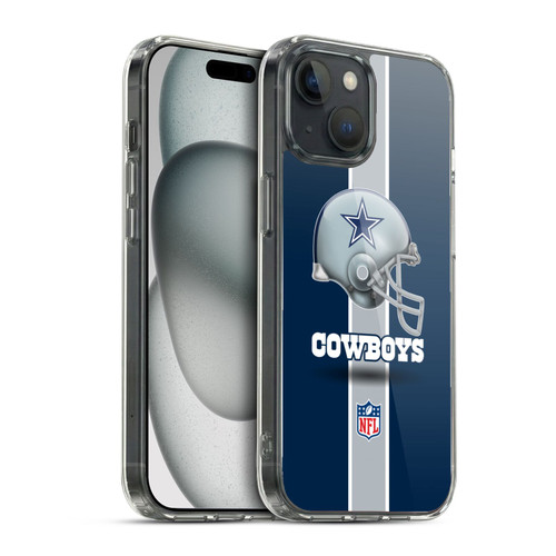 NFL Dallas Cowboys Logo Helmet Soft Gel Case for Apple iPhone 15