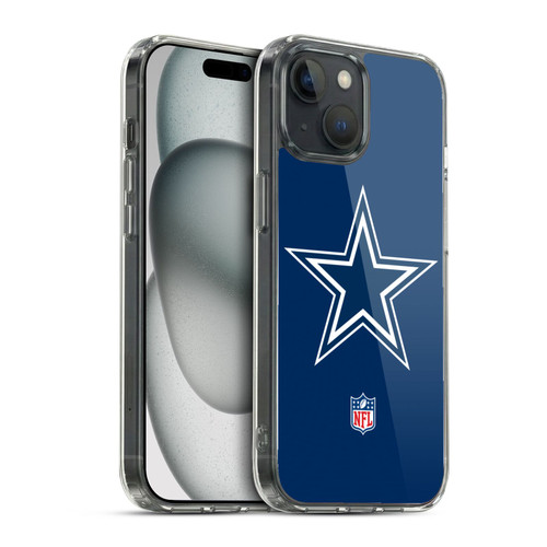 NFL Dallas Cowboys Logo Plain Soft Gel Case for Apple iPhone 15