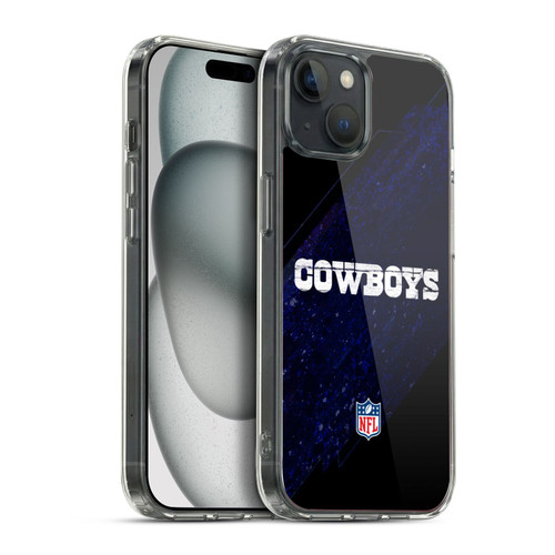 NFL Dallas Cowboys Logo Blur Soft Gel Case for Apple iPhone 15 Plus