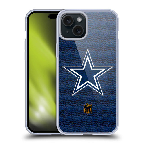 NFL Dallas Cowboys Logo Football Soft Gel Case for Apple iPhone 15 Plus NFL Dallas Cowboys Logo Football Soft Gel Case for Apple iPhone 15 Plus