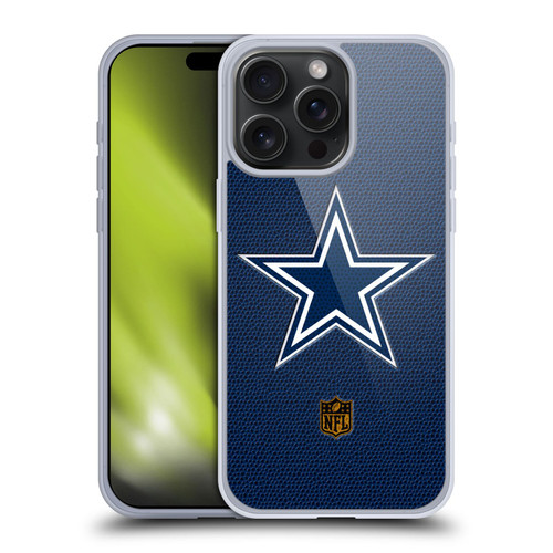 NFL Dallas Cowboys Logo Football Soft Gel Case for Apple iPhone 15 Pro Max