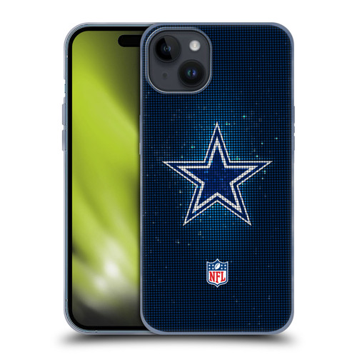 NFL Dallas Cowboys Artwork LED Soft Gel Case for Apple iPhone 15 Plus
