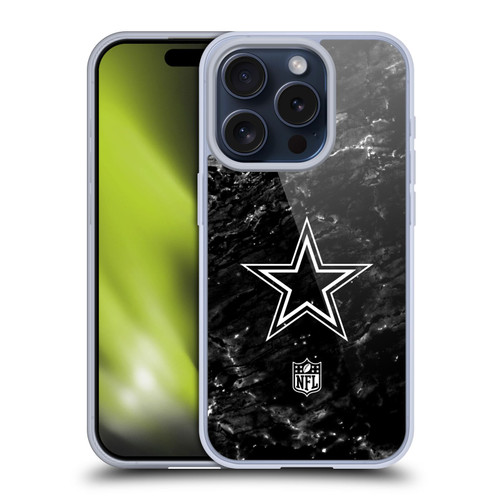 NFL Dallas Cowboys Artwork Marble Soft Gel Case for Apple iPhone 15 Pro NFL Dallas Cowboys Artwork Marble Soft Gel Case for Apple iPhone 15 Pro