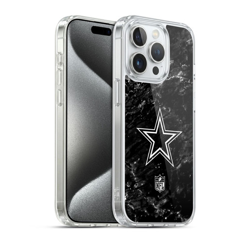 NFL Dallas Cowboys Artwork Marble Soft Gel Case for Apple iPhone 15 Pro & MagSafe