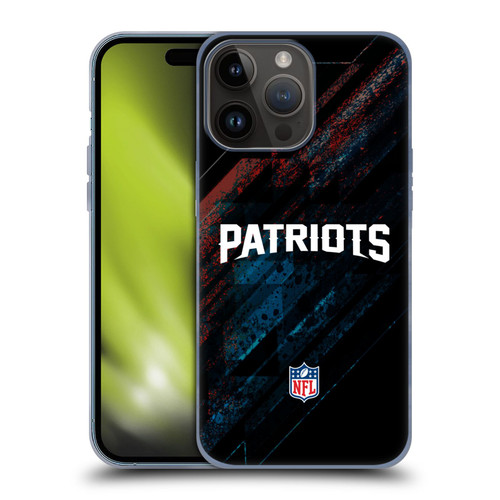 NFL New England Patriots Logo Blur Soft Gel Case for Apple iPhone 15 Pro Max