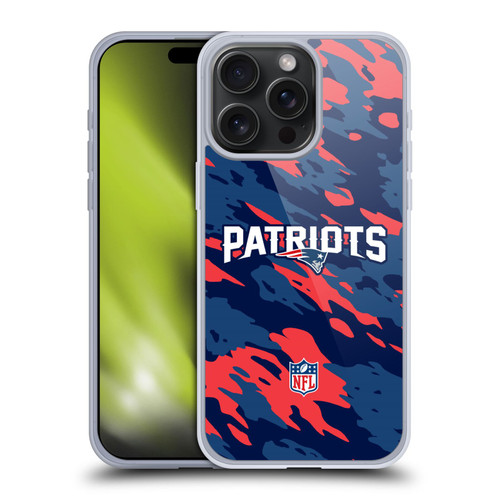 NFL New England Patriots Logo Camou Soft Gel Case for Apple iPhone 15 Pro Max NFL New England Patriots Logo Camou Soft Gel Case for Apple iPhone 15 Pro Max