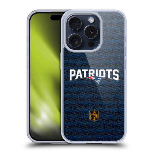 NFL New England Patriots Logo Football Soft Gel Case for Apple iPhone 15 Pro NFL New England Patriots Logo Football Soft Gel Case for Apple iPhone 15 Pro