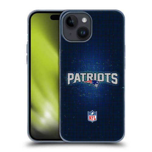 NFL New England Patriots Artwork LED Soft Gel Case for Apple iPhone 15