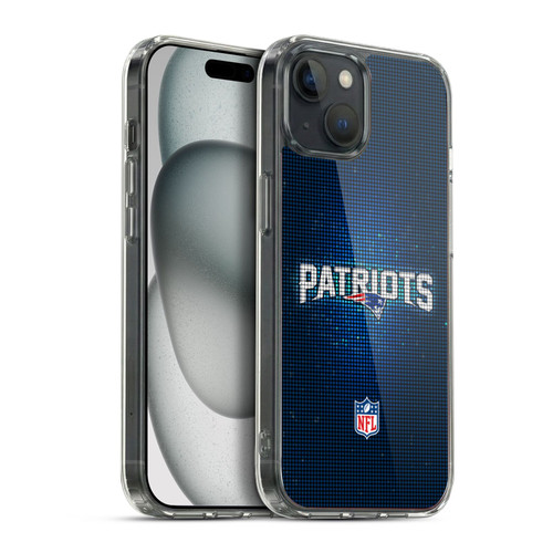 NFL New England Patriots Artwork LED Soft Gel Case for Apple iPhone 15 Plus