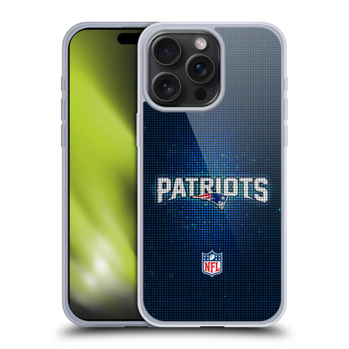 NFL New England Patriots Artwork LED Soft Gel Case for Apple iPhone 15 Pro Max