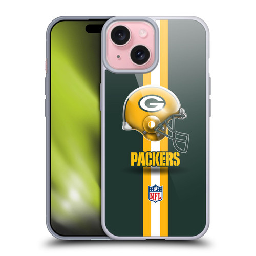 NFL Green Bay Packers Logo Helmet Soft Gel Case for Apple iPhone 15 & MagSafe