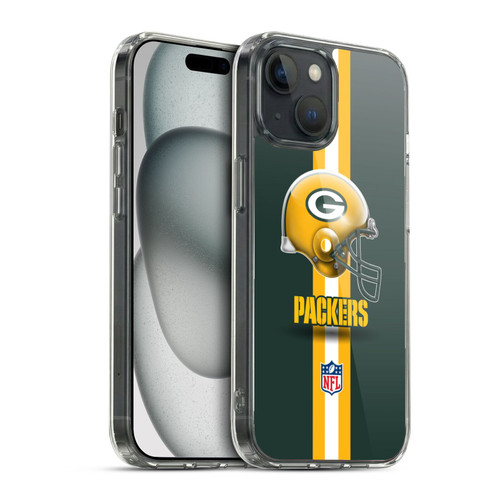 NFL Green Bay Packers Logo Helmet Soft Gel Case for Apple iPhone 15 & MagSafe